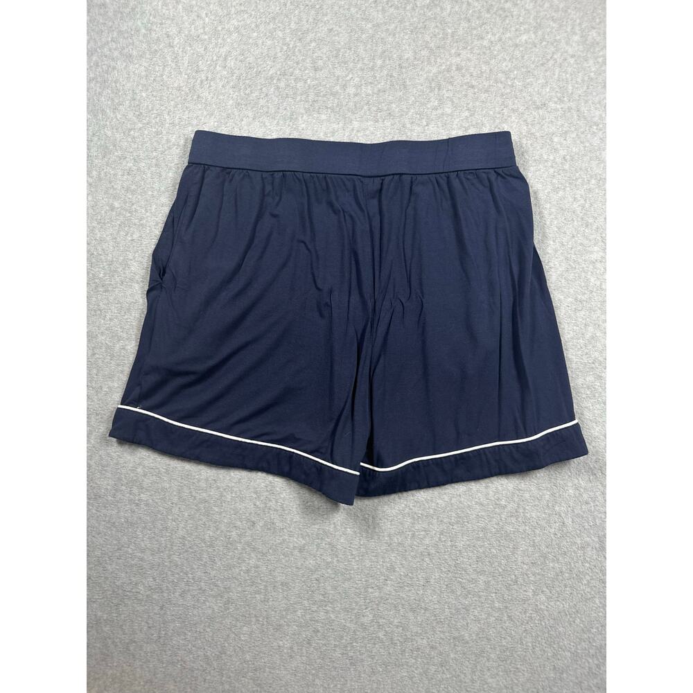 Cozy Earth Pajama Shorts Women Size Large Blue Stretch Drawstring Waist Viscose - Picture 2 of 4